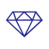 piktogram pevne a odolné - diamant