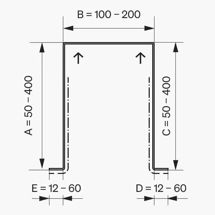 Krycí plech typ 31 pre žalúzie NEVA