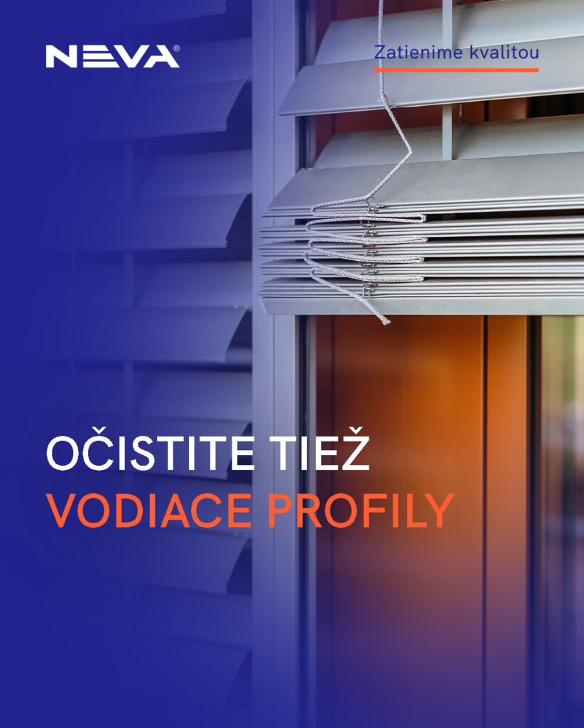 Vodiace profily vonkajších žalúzií 