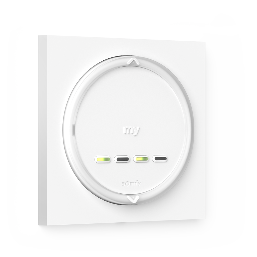 Nástenný 4-kanálový rádiový ovládač Somfy Amy io