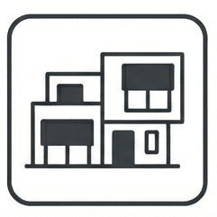 piktogram - moderný dom