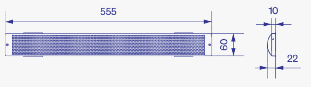 Solárny panel pre žalúzie NEVA - rozmery