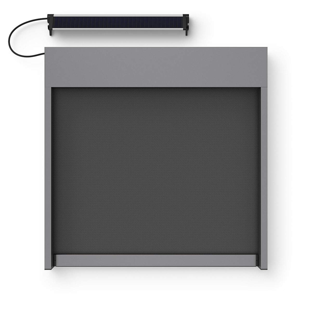 screenová roleta NEVA s externým solárnym panelom