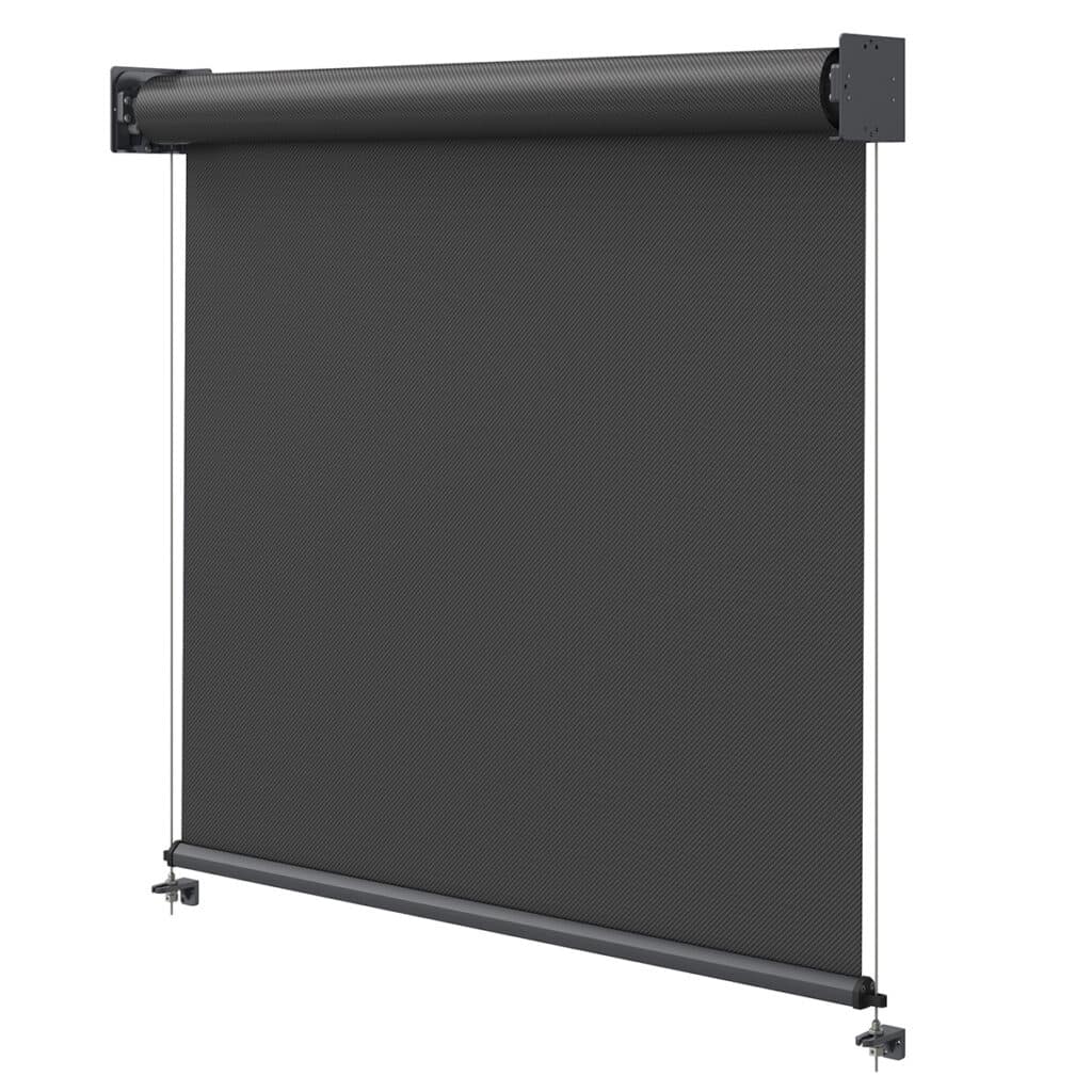 Lankový screen NEVA WS100 - montáž na stenu, látka bližšie o oknu