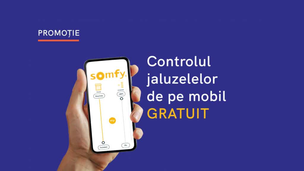 Controlul jaluzelelor de pe mobil