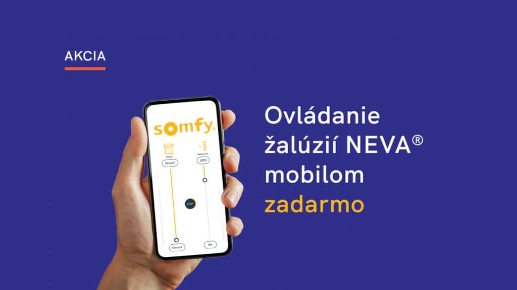 Mobil s aplikáciou Somfy